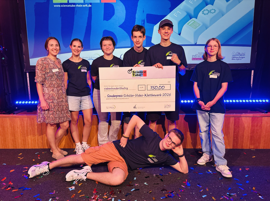 Erfolgreich beim ScienceTube-Wettbewerb: Silverberg-Gymnasium gewinnt Sonderpreis